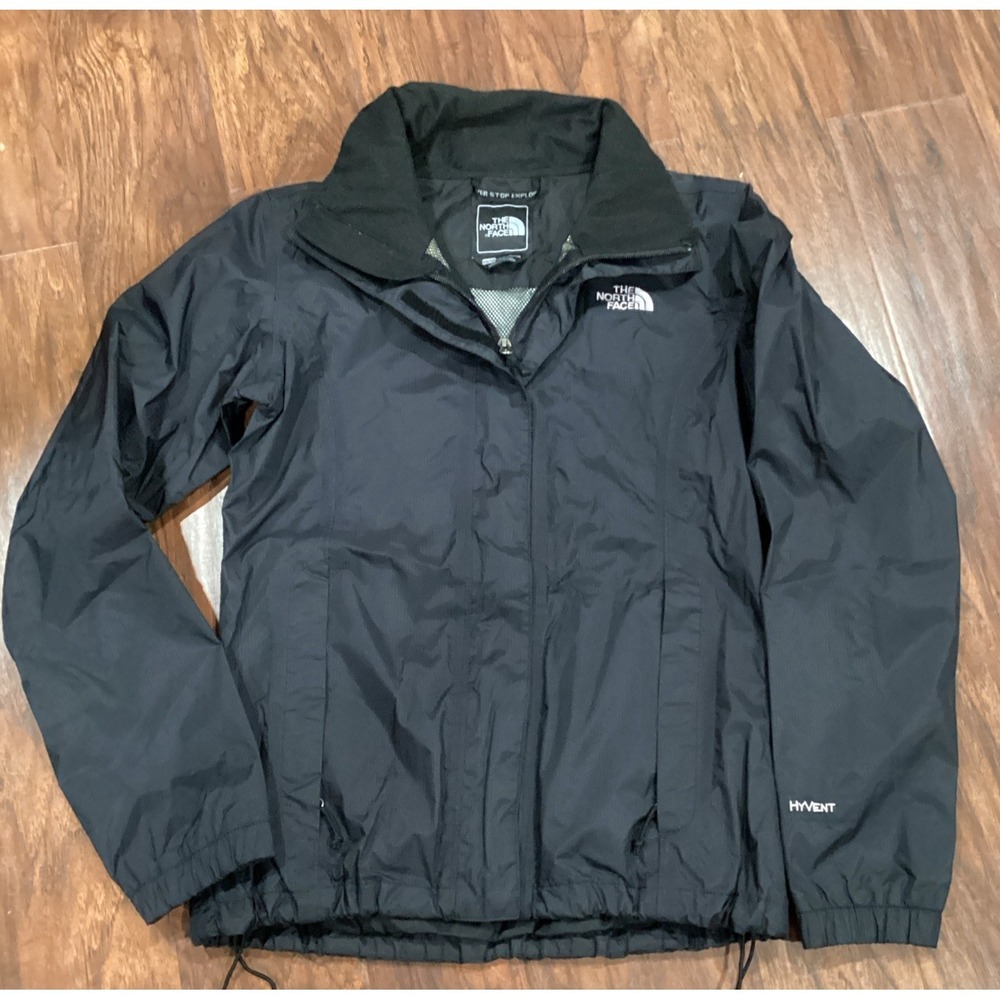 THE NORTH FACE Jacket HYVENT Womens XS Black Casual Full Zip Outdoor Athleisure